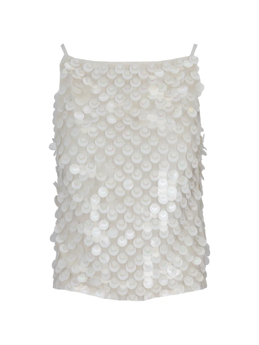 P.A.R.O.S.H. sequin-embellished top - Bianco