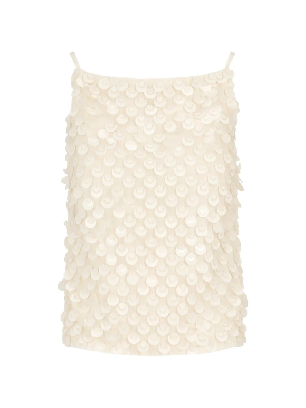 P.A.R.O.S.H. sequin-embellished top - Bianco