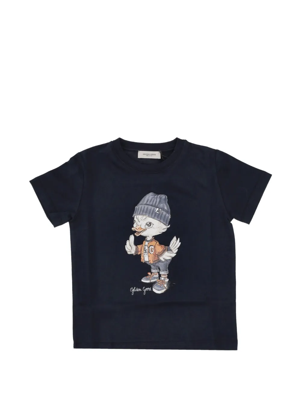 Golden Goose Kids Journey mascot-print T-shirt - Blu