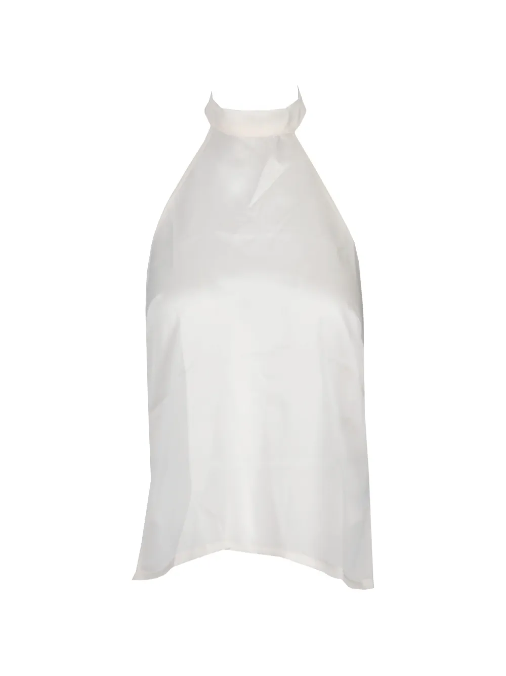 La-Rose halterneck blouse - Bianco