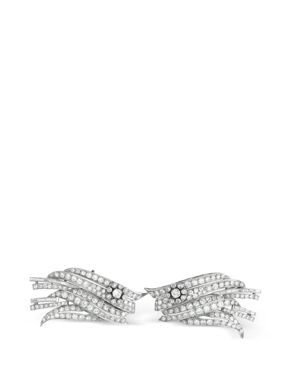 LB Exclusive diamond wings-design brooch - Argento