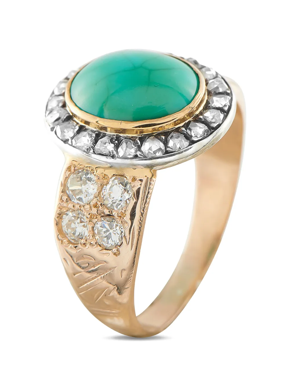 LB Exclusive turquoise diamond ring - Oro
