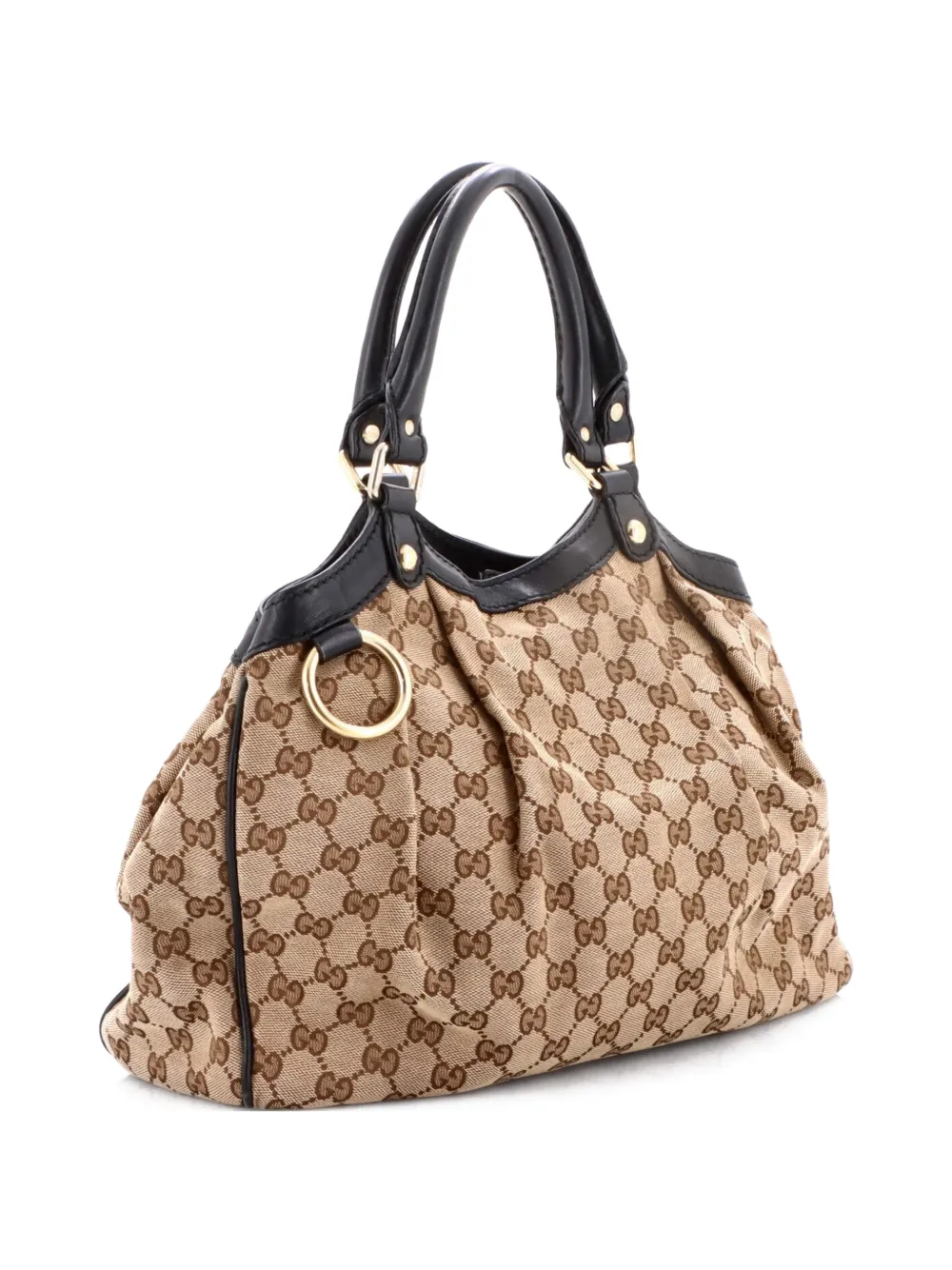 Sukey Gg Canvas With Leather Medium Tote Bag