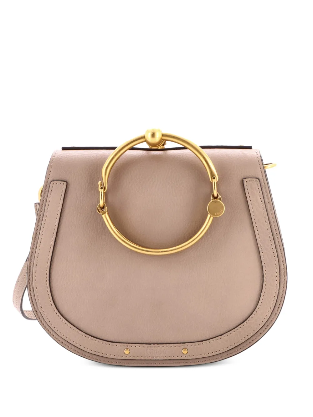 Chloé Pre-Owned Nile Leather Medium crossbody bag - Toni neutri