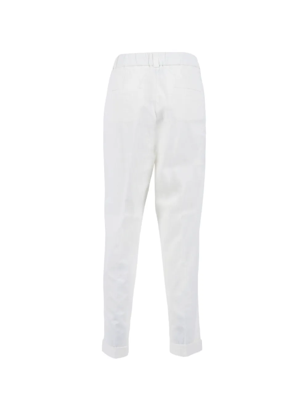 Peserico Broek met toelopende pijpen Wit