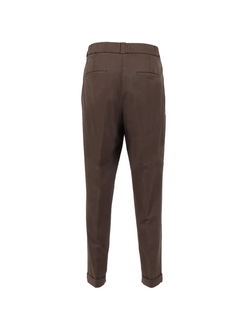Peserico Broek met toelopende pijpen Bruin