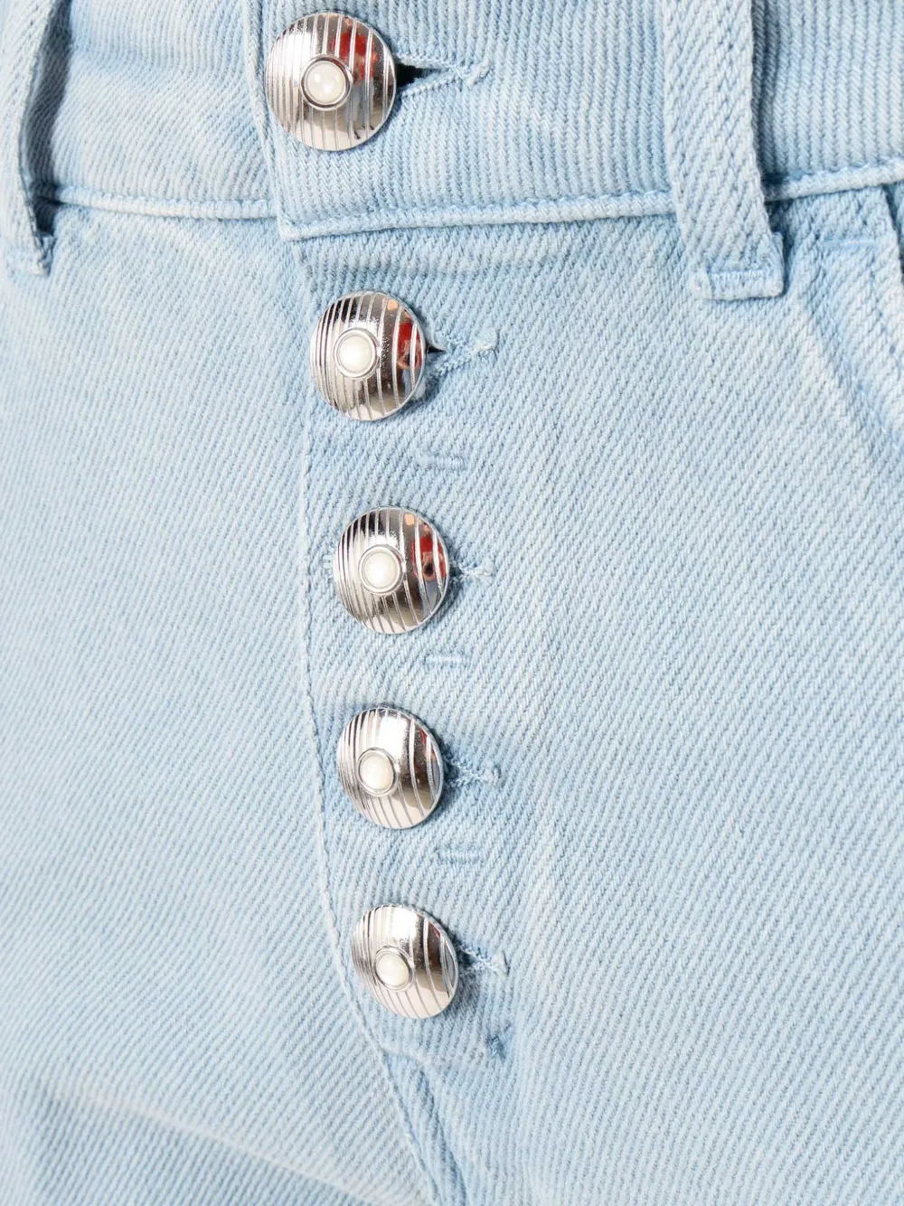  Dondup Kids Button Cropped Jeans - Blue 