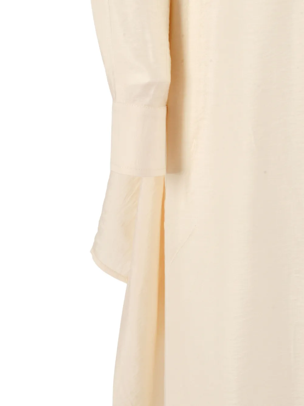 Emporio Armani Midi-jurk met gestrikte voorkant Beige
