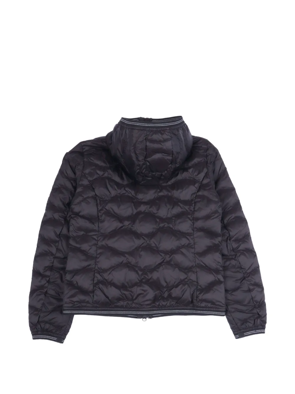 Blauer Lowell gewatteerd jack met capuchon en rits Zwart