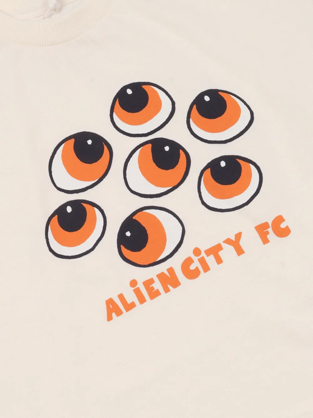 Mini Rodini Eyes T-shirt met print Wit