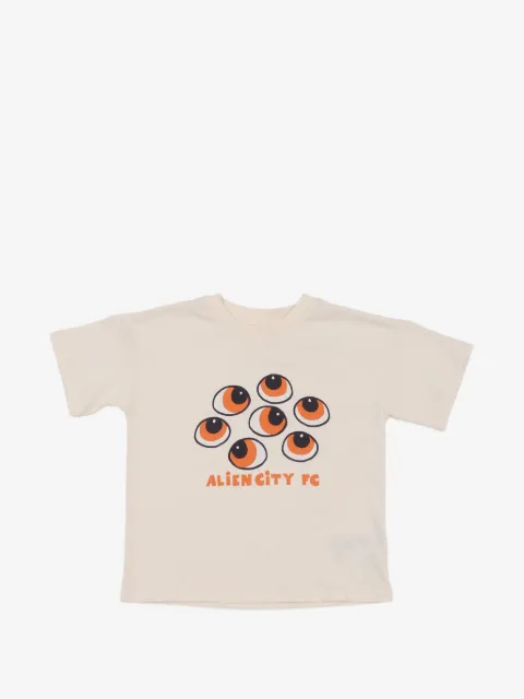 Mini Rodini Eyes graphic-print T-shirt