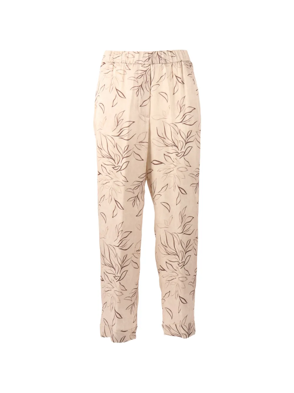 Peserico floral-print trousers - Toni neutri