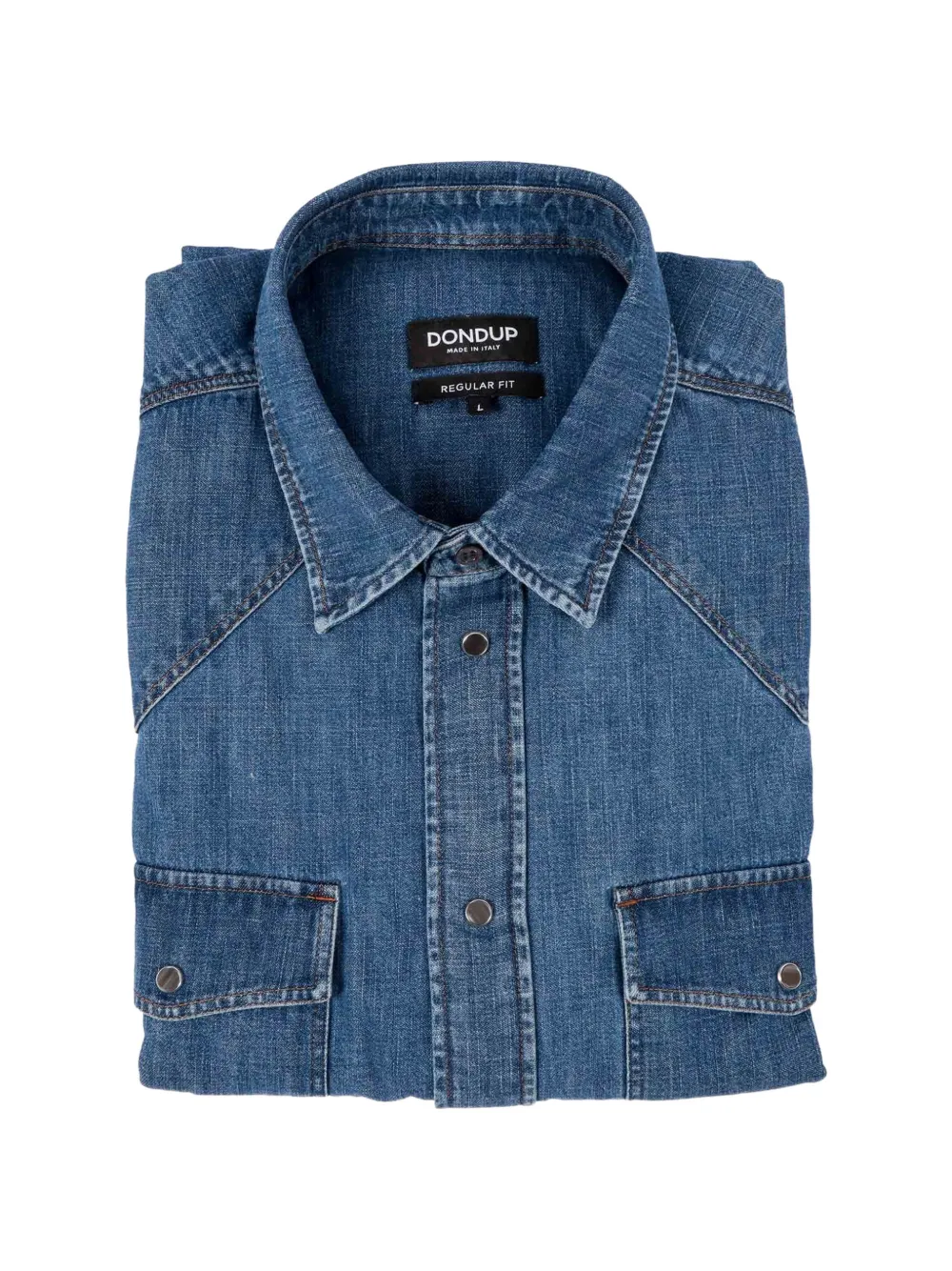 DONDUP KIDS Camicia denim con tasche - Blu