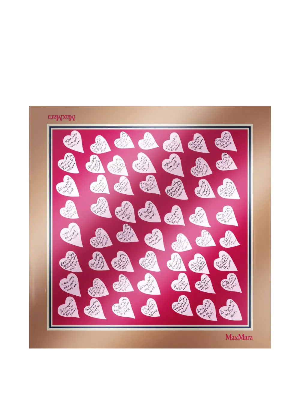 Max Mara printed silk scarf - Rosso