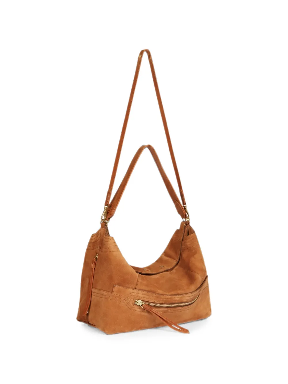 Jérôme Dreyfuss large Lucky Hobo leather shoulder bag Bruin