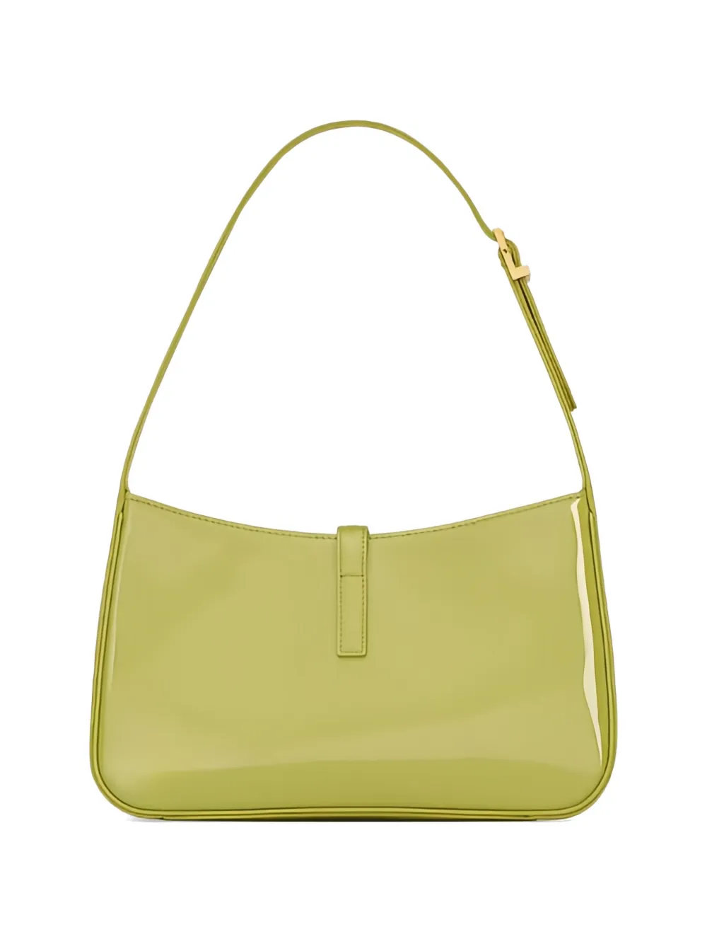  Saint Laurent Le 5 à 7 Logo-plaque Tote Bag - Green 