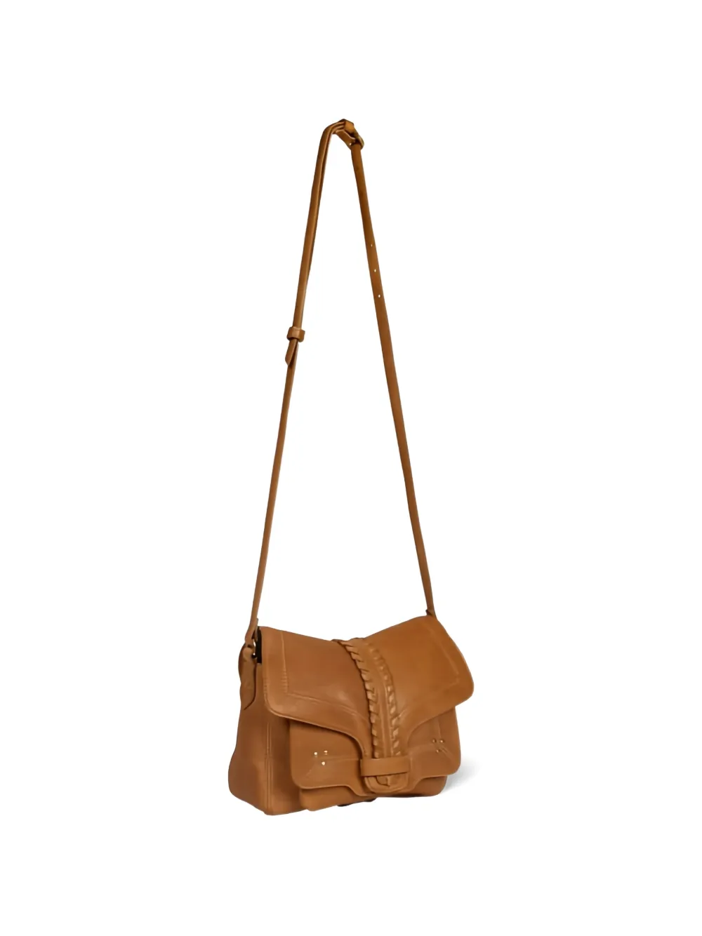  Jérôme Dreyfuss Harry S Braided Leather Cross Body Bag - Brown 