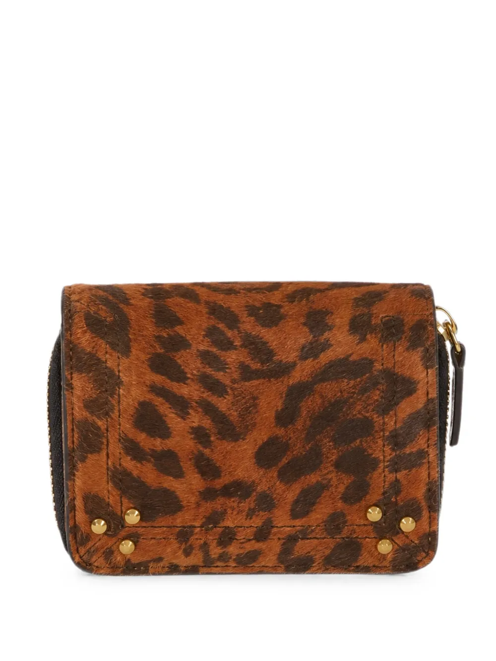 Jérôme Dreyfuss André Animal-print Wallet In Brown