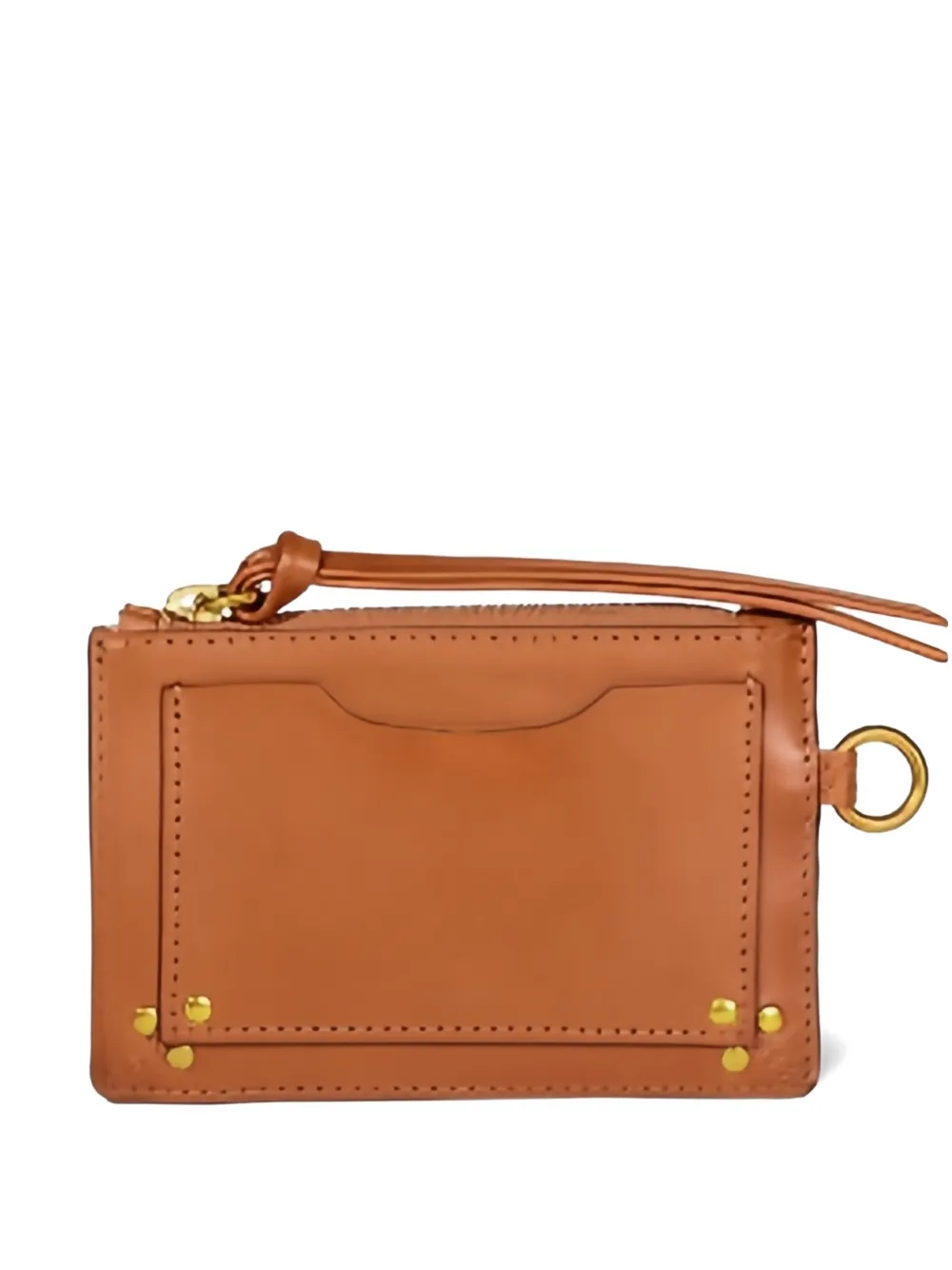 Jérôme Dreyfuss Lucky stud card holder - Marrone