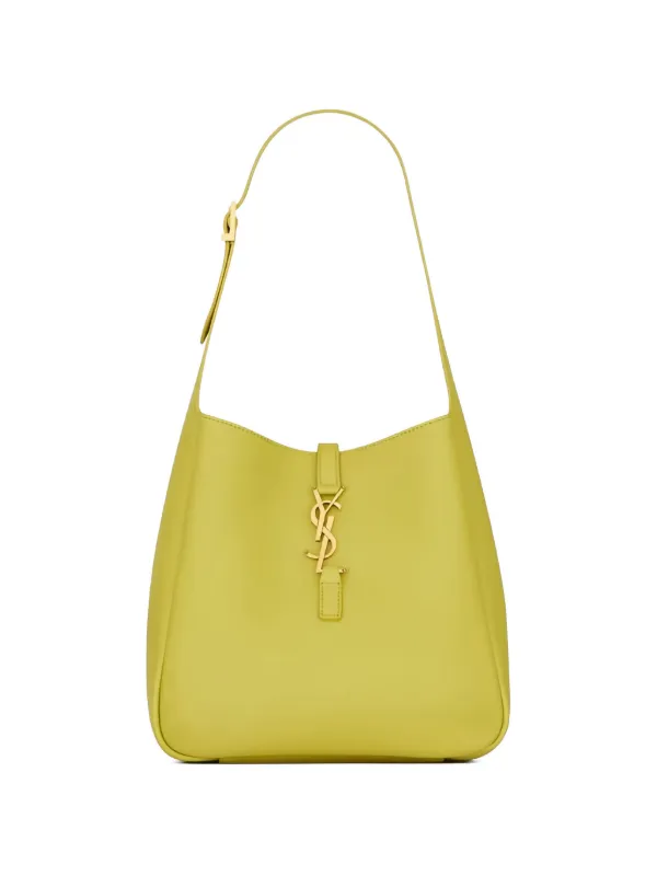 Saint Laurent Le 5 À 7 Supple Small in Grained Leather Shoulder Bag in Green