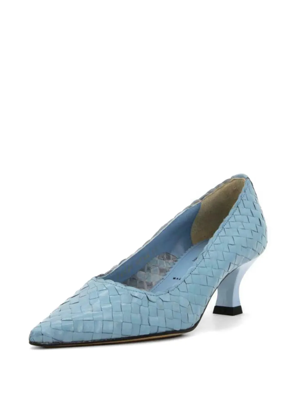 La-Rose Carol geweven pumps met puntneus Blauw