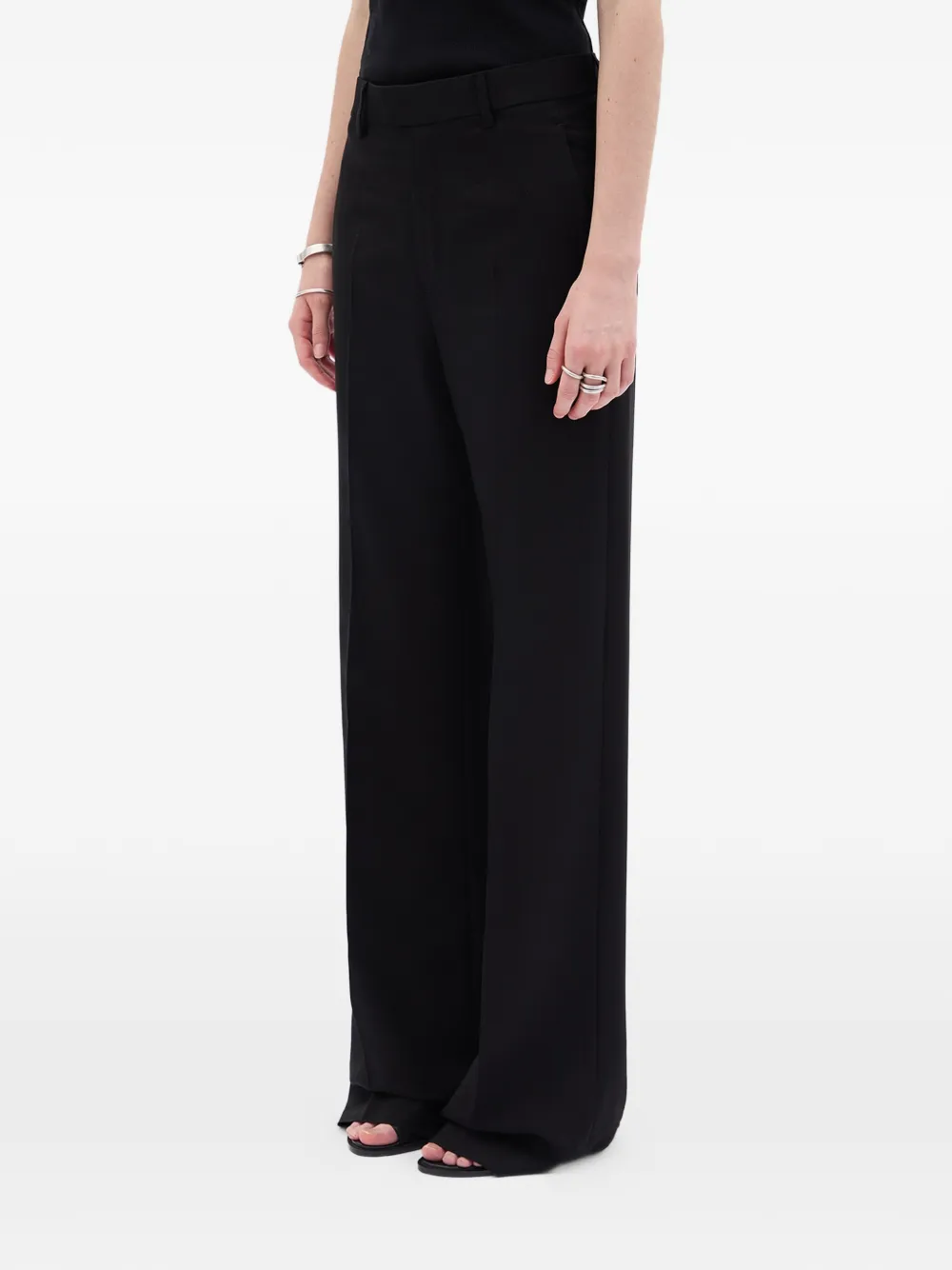 Ann Demeulemeester Maaike flared broek Zwart