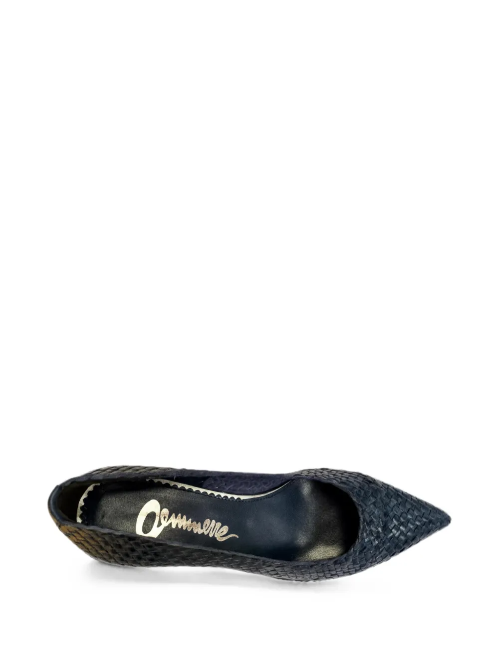 La-Rose Carol woven heeled pumps Blauw