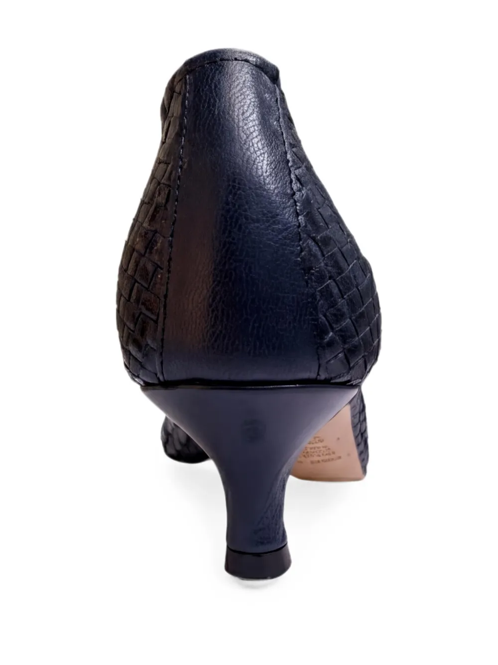 La-Rose Carol woven heeled pumps Blauw