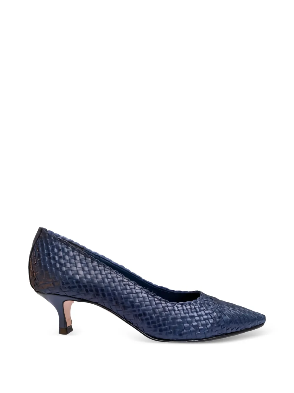 La-Rose Carol woven heeled pumps Blauw