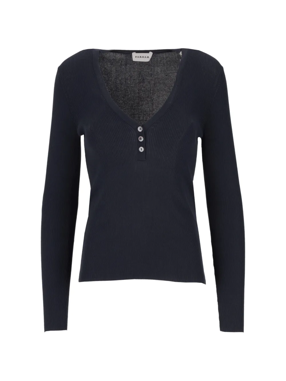 P.A.R.O.S.H. Cipria ribbed T-shirt - Blu