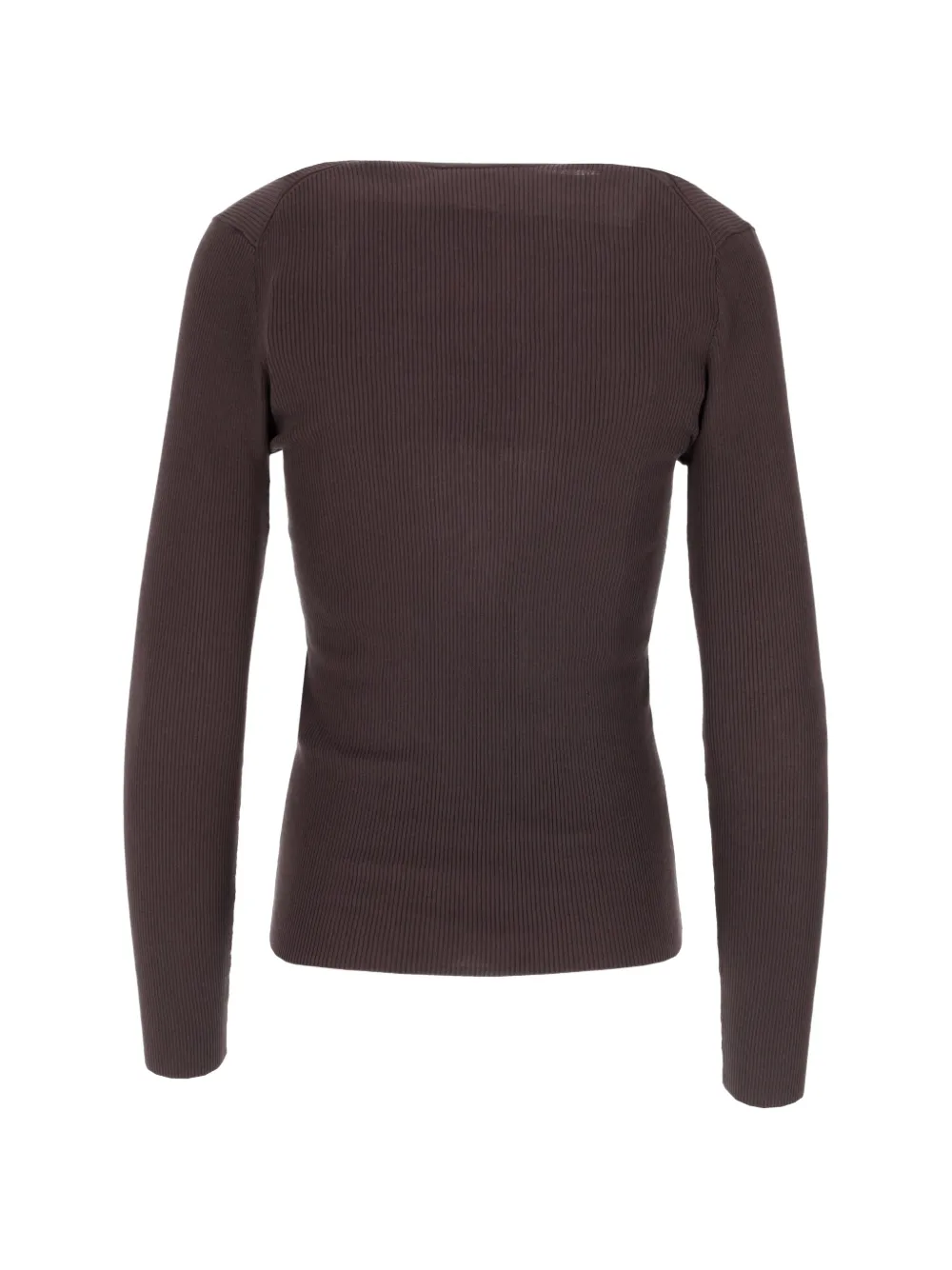 P.A.R.O.S.H. Cipria T-shirt met V-hals Bruin