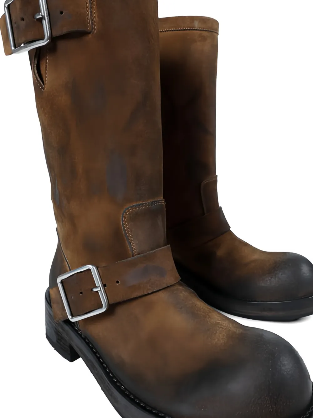 Ann Demeulemeester Sarith Engineer bikerboots Bruin