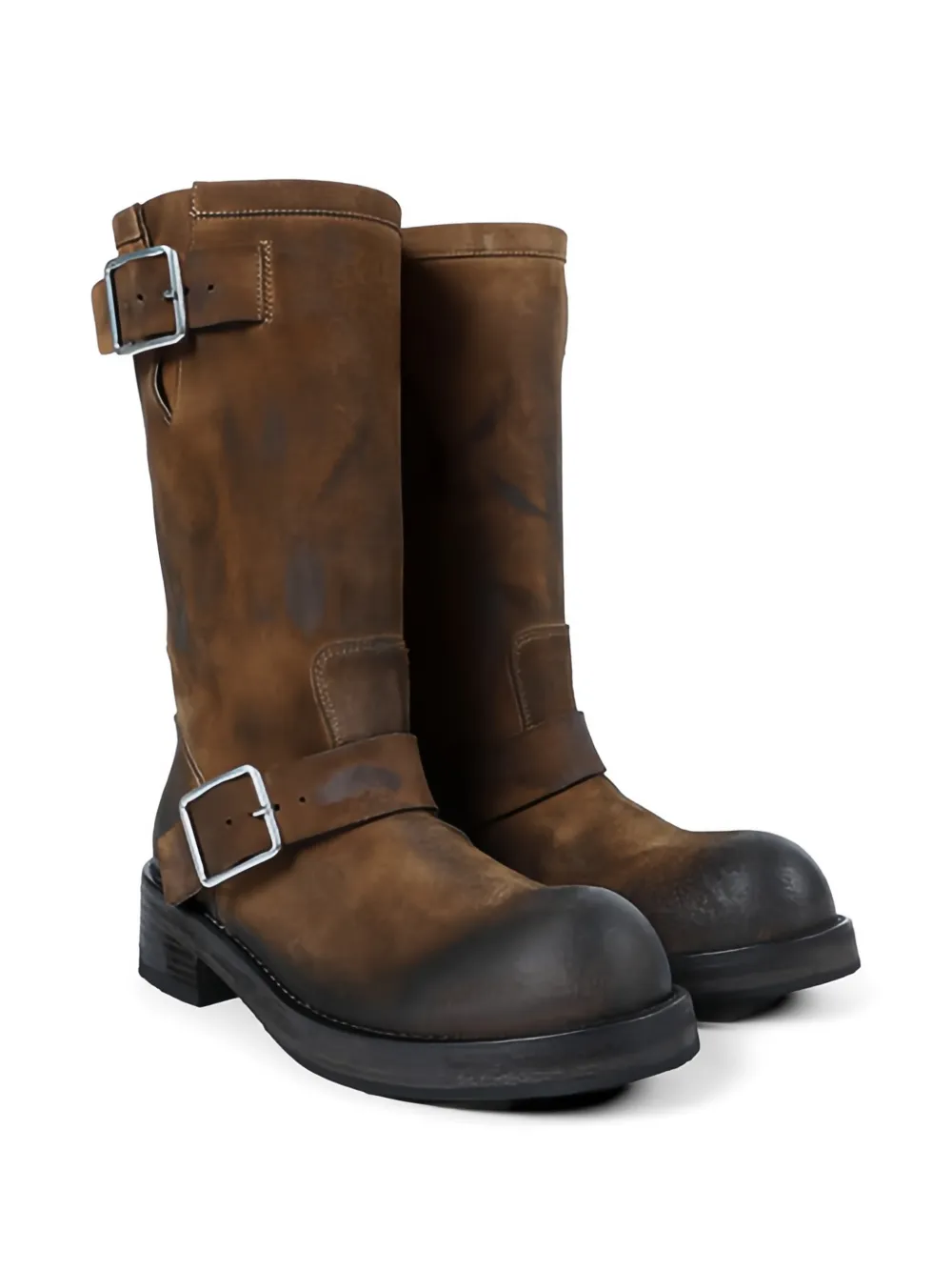 Ann Demeulemeester Sarith Engineer bikerboots Bruin
