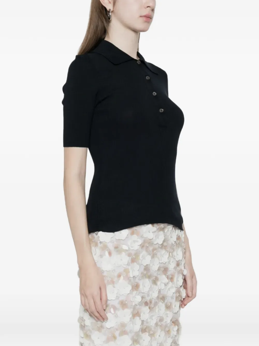  P.a.r.o.s.h. Polo De Canalé - Negro 