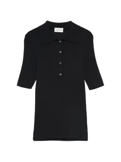 P.A.R.O.S.H. playera tipo polo tejida de canalé