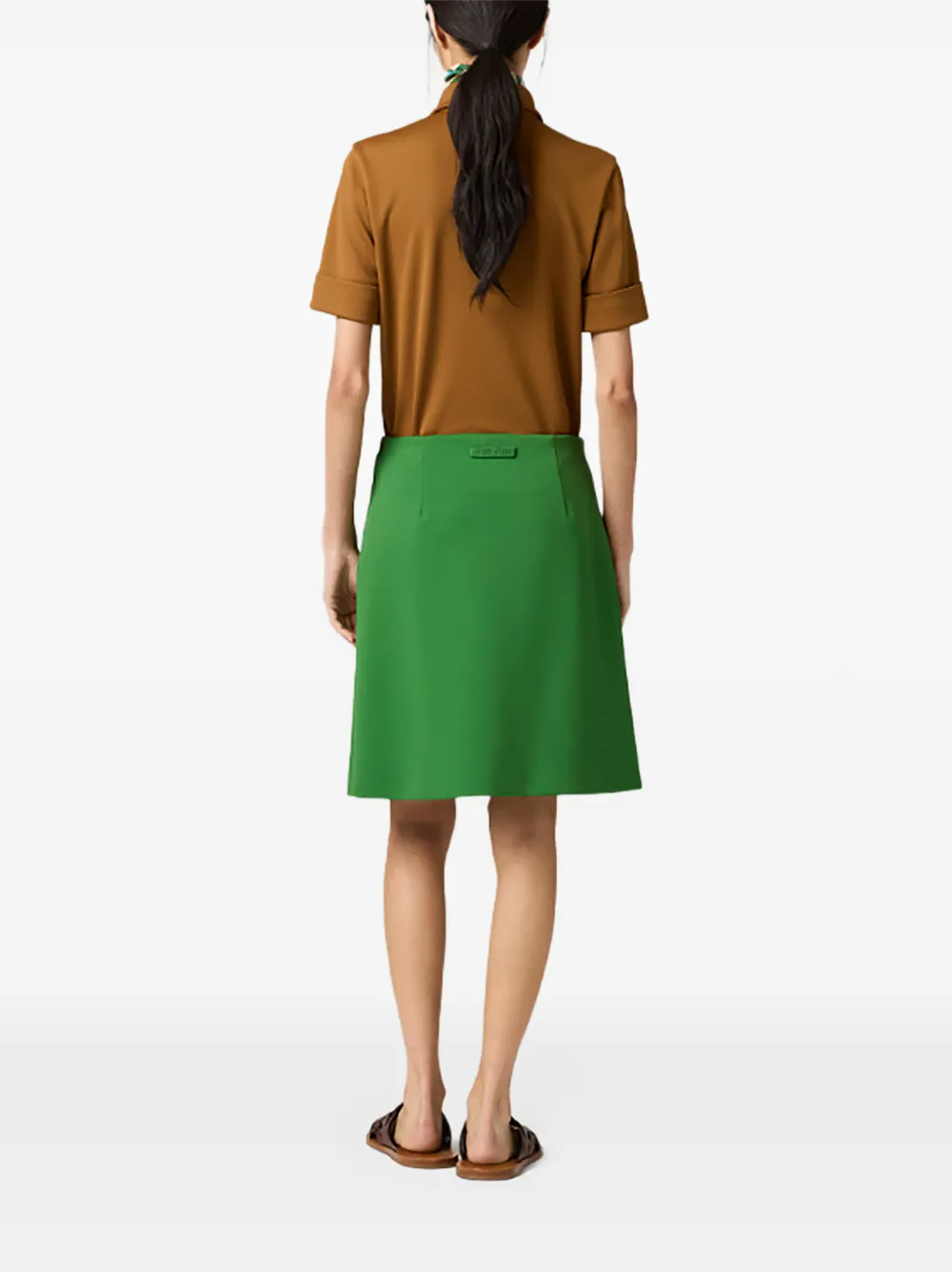  Miu Miu Pleated Mini Skirt - Green 