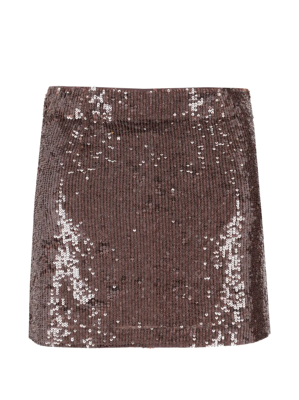 P.A.R.O.S.H. sequin-embellished mini skirt - Marrone