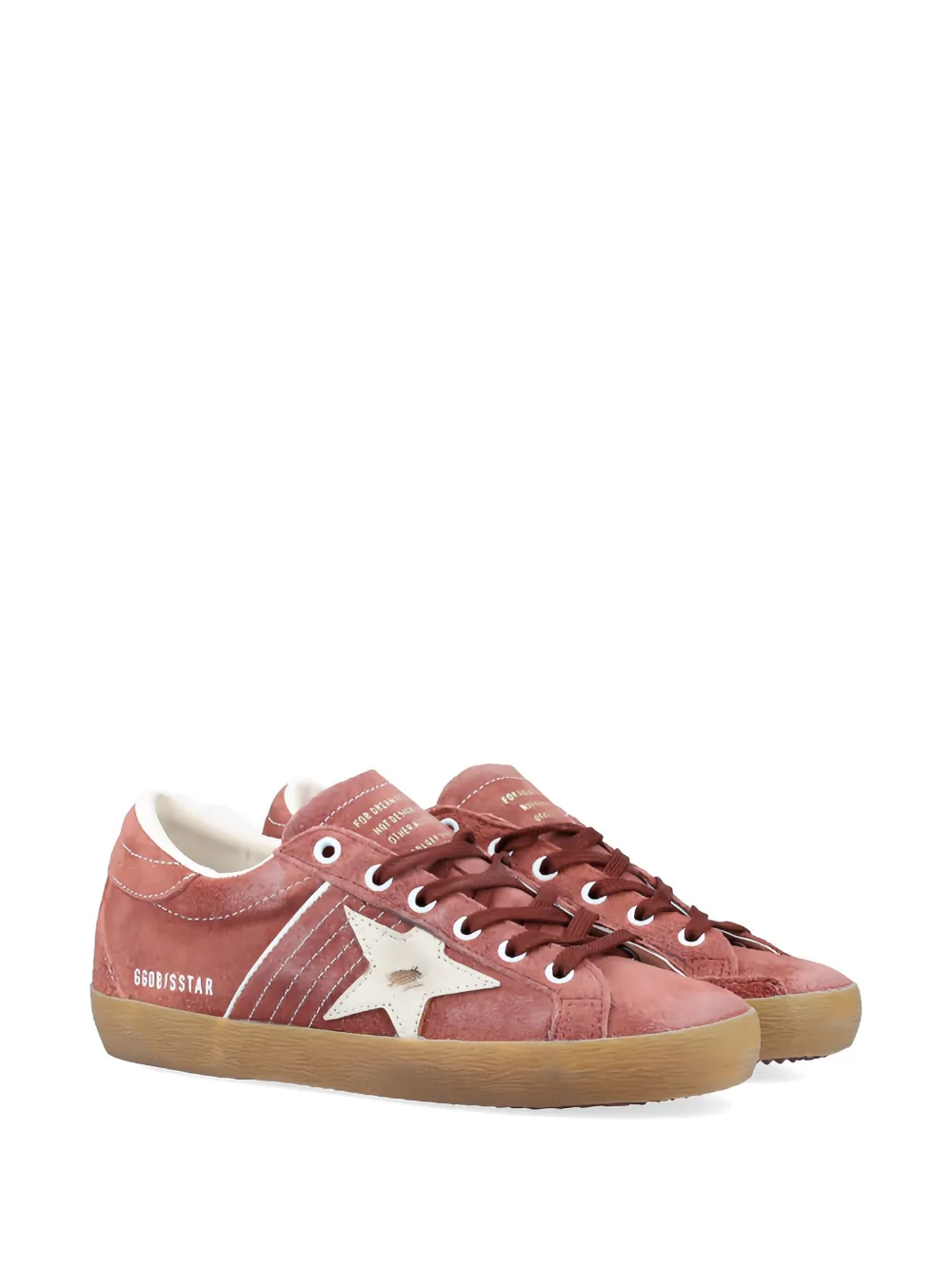 Golden Goose Super-Star suède sneakers Rood