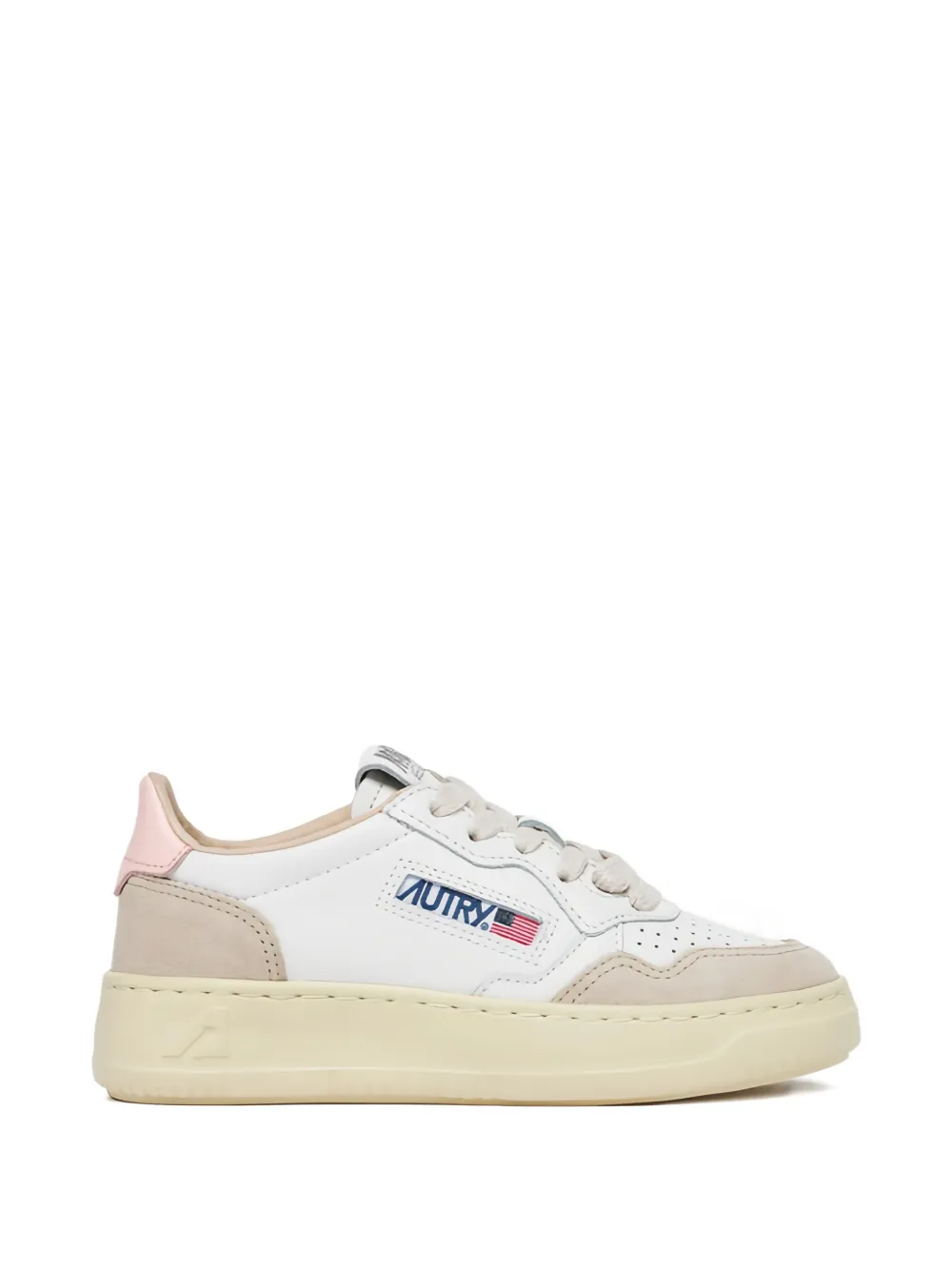 Autry Kids perforated low sneakers - Bianco