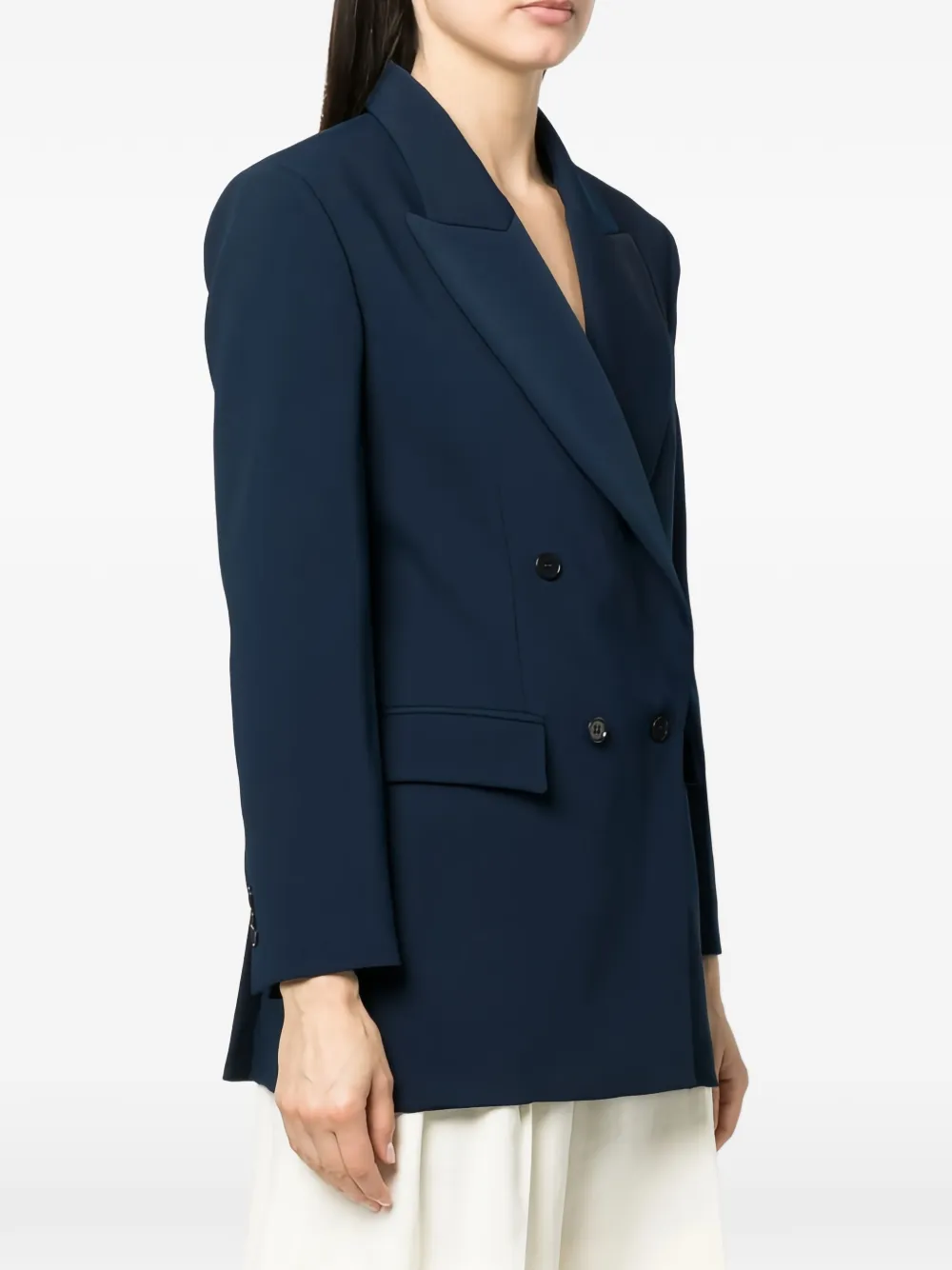  P.a.r.o.s.h. Blazer Con Doble Botonadura - Azul 