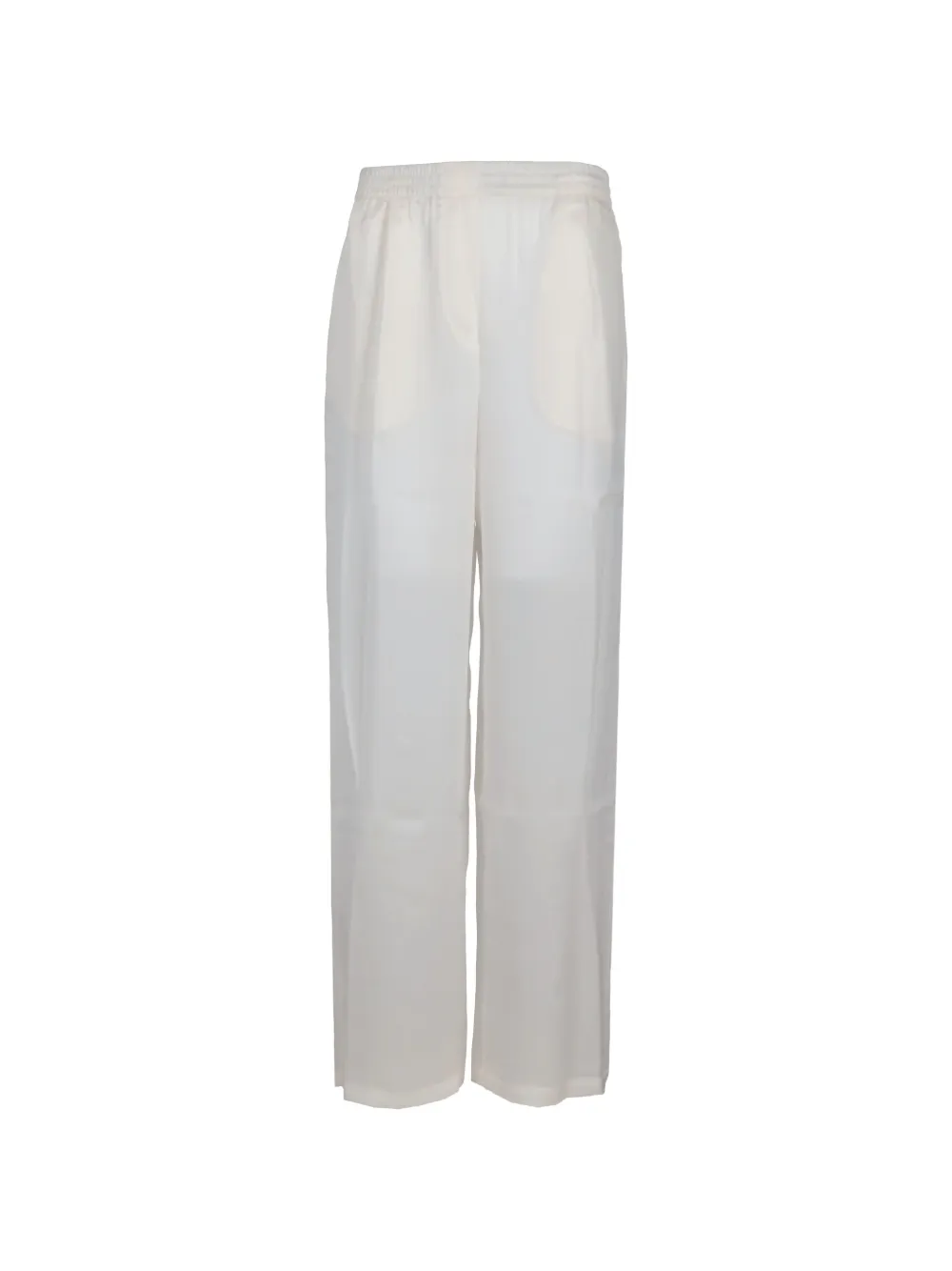 La-Rose elasticated-waistband silk trousers - Toni neutri