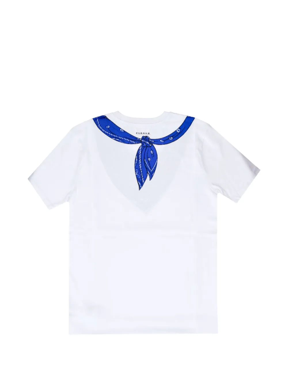 P.A.R.O.S.H. T-shirt met bandanaprint Wit