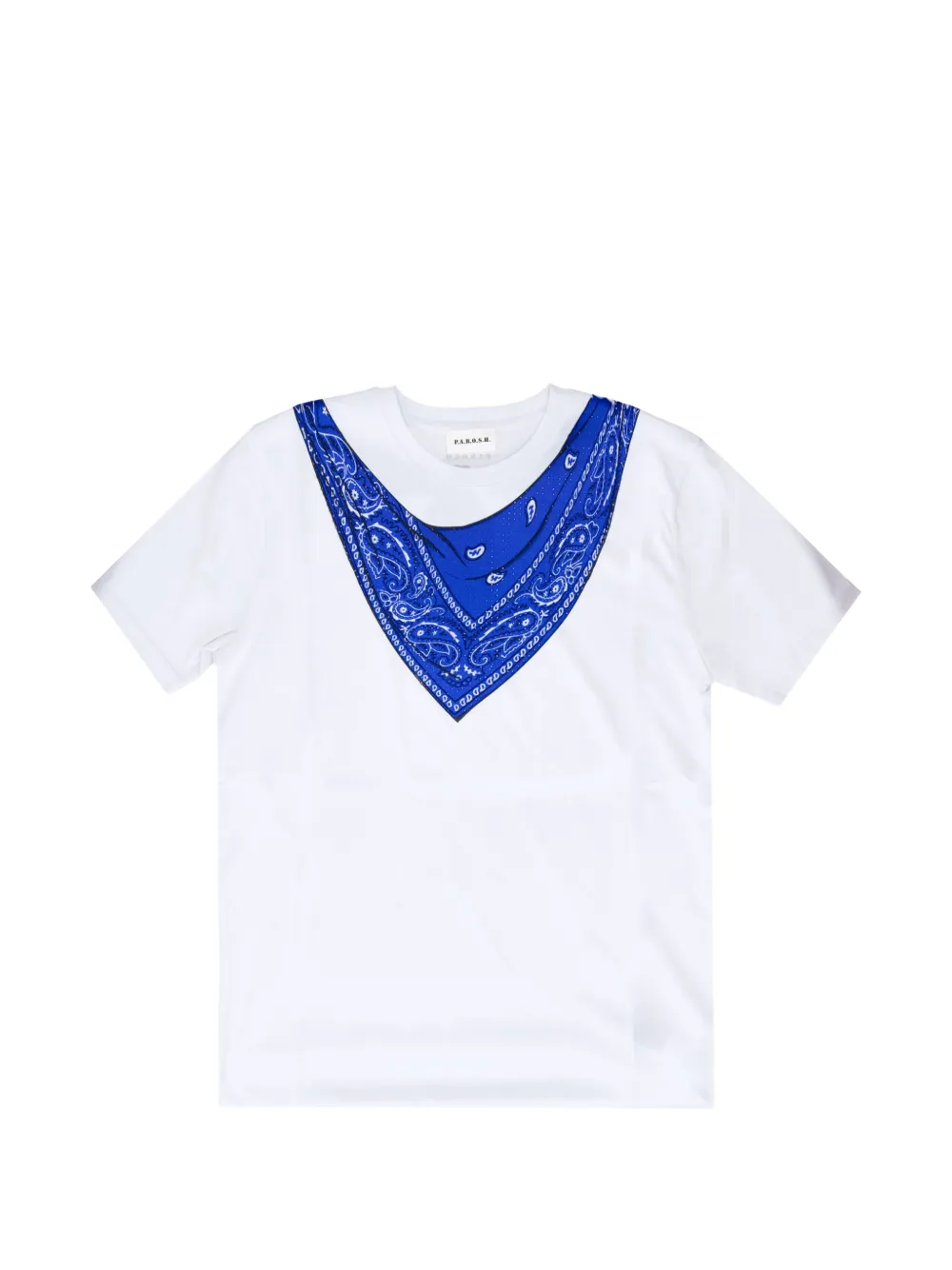 P.A.R.O.S.H. bandana-print T-shirt - Bianco