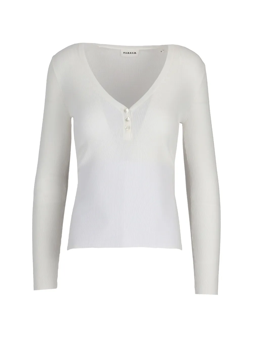 P.A.R.O.S.H. Cipria V-neck top - Bianco