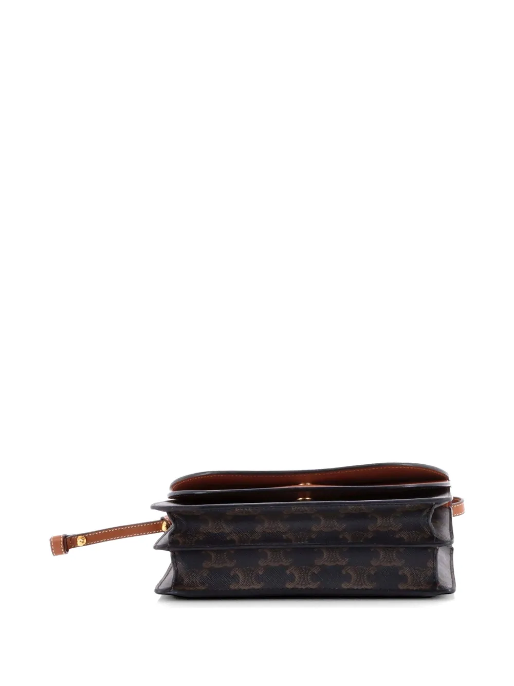 Wallet On Strap Triomphe Coated Canvas Crossbody Bag