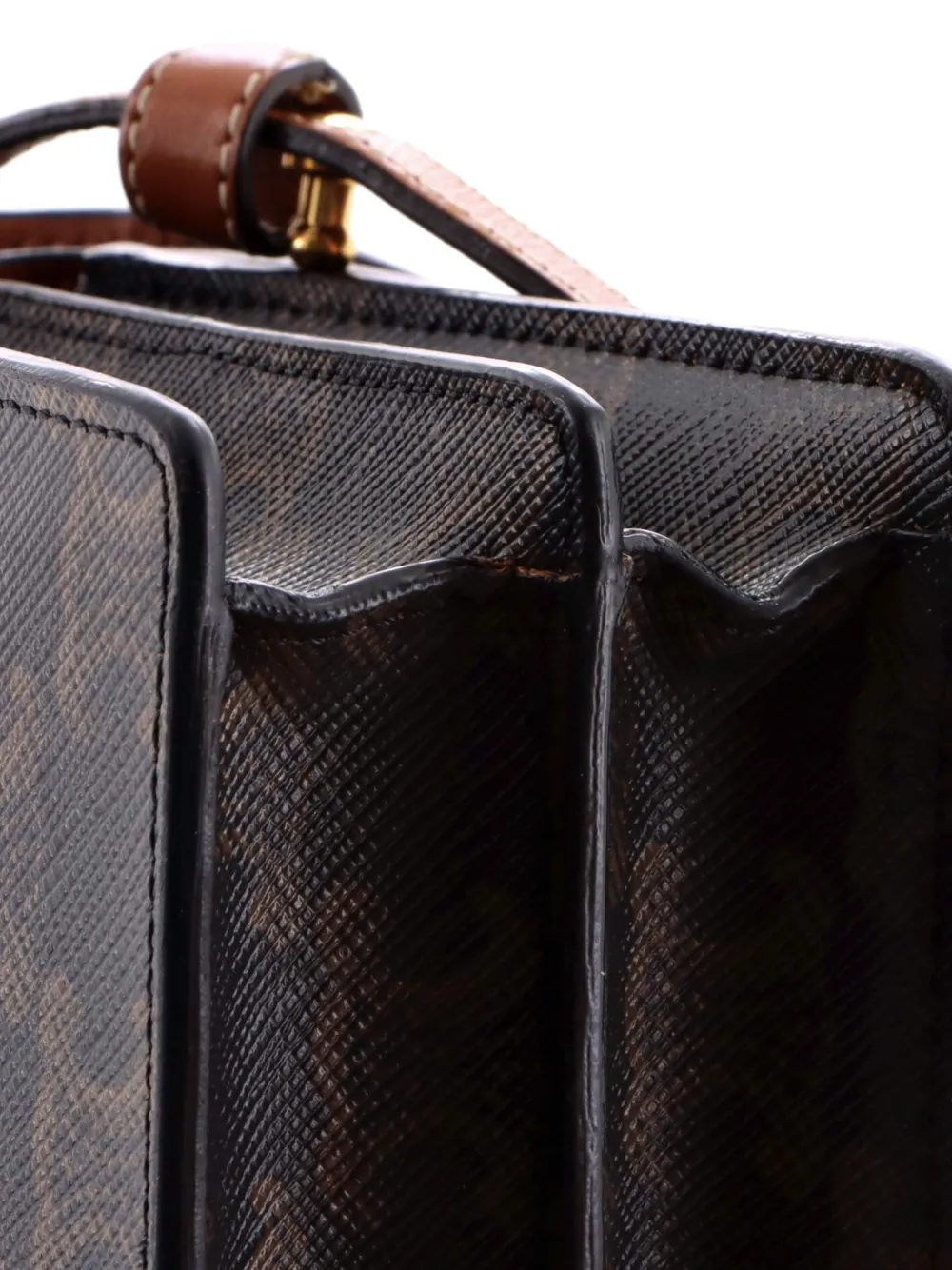 Wallet On Strap Triomphe Coated Canvas Crossbody Bag