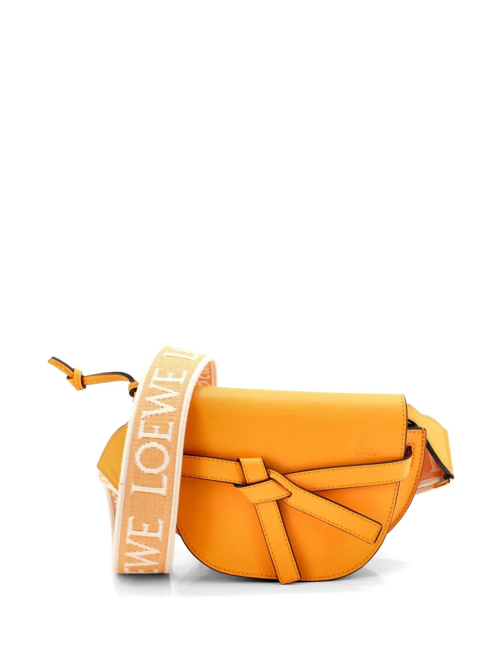 Loewe Pre-Owned Gate Dual Shoulder Bag Leather Mini crossbody bag - Arancione