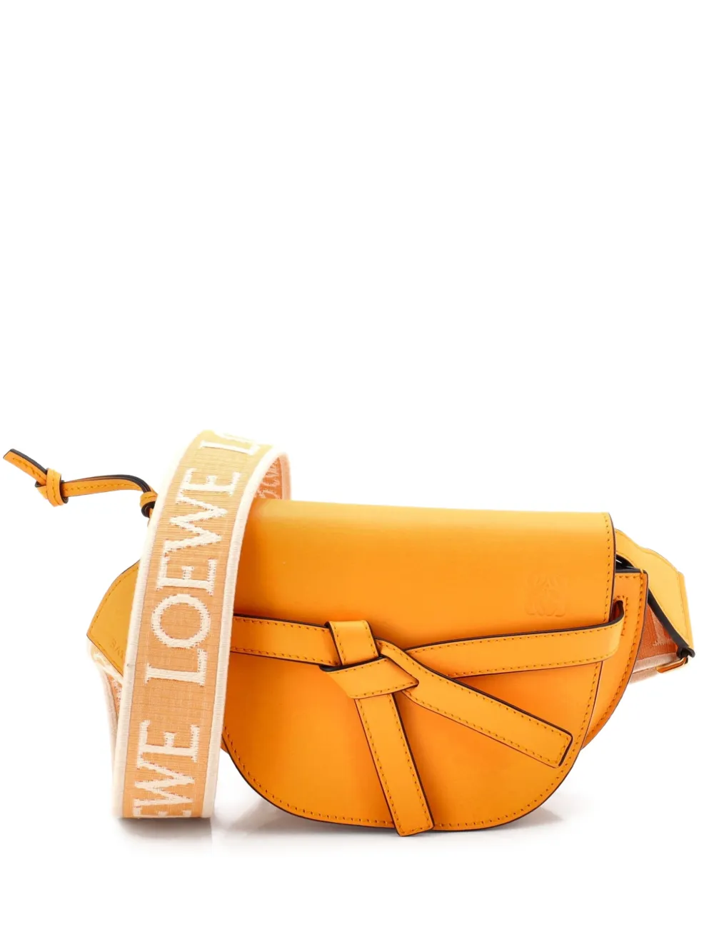 Loewe Pre-Owned Gate Dual Shoulder Bag Leather Mini Crossbody Bag ...