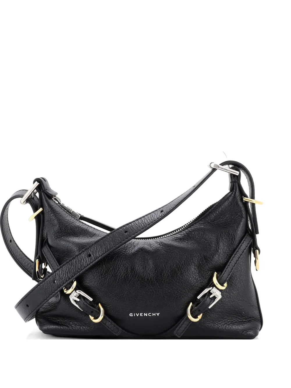 Givenchy Pre-Owned Voyou Leather Mini hobo bag - Nero