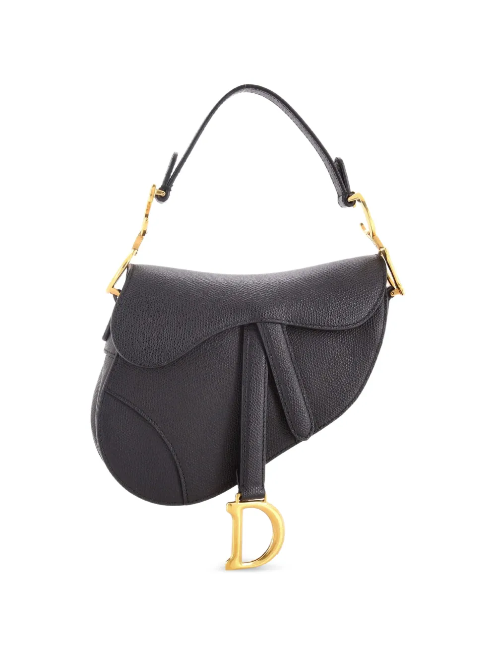 Christian Dior Pre-Owned Saddle Handbag Leather Mini shoulder bag - Nero
